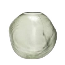 Hübsch Vase Balloon glas, grøn