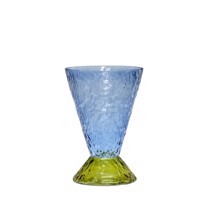 Hübsch Abyss Vase Lyseblå/ Olive