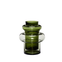 Hübsch vase Inception i grøn glas
