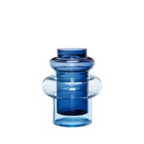 Hübsch vase Inception i blå glas