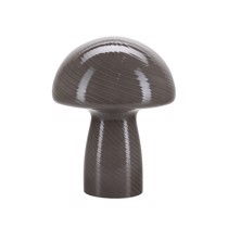Bahne Mushroom bordlampe i grå glas