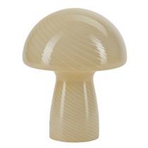 Bahne bordlampe mushroom i gul glas