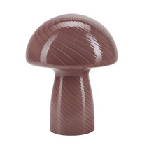 Bahne Mushroom bordlampe i rosa glas