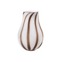 Broste Copenahgen vase Ada Stripe simply taupe / grå