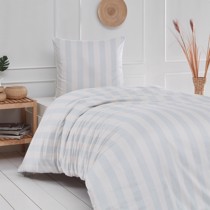 By Skagen sengetøj Mathilde lyseblå striber