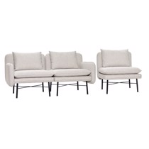 Hübsch sofa Duo i grå stof