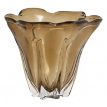 Nordal Vase Flotta i brun glas