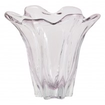 Nordal Vase Flotta i lyserød glas
