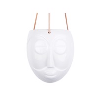 Present Time Hængeurtepotte Mask Hvid