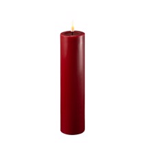 Deluxe Homeart Bordeaux Røde Bloklys LED 5 * 20 cm