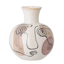 Bloomingville Vase Abstrakt Hvid 