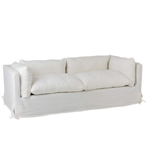 J Line sofa Birch 2 personers Hvid